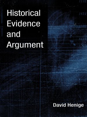 cover image of Historical Evidence and Argument